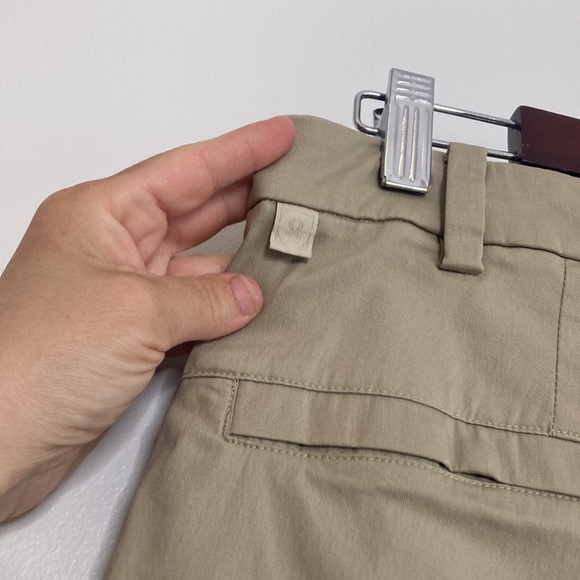 Lululemon Pants Mens 32 x 27 Beige Tan Commission Classic Swift Cotton Golf - Picture 13 of 15
